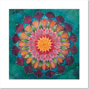 Green Mandala Posters and Art